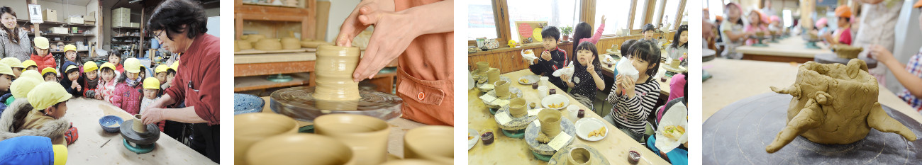 アトリエ陶芸の様子