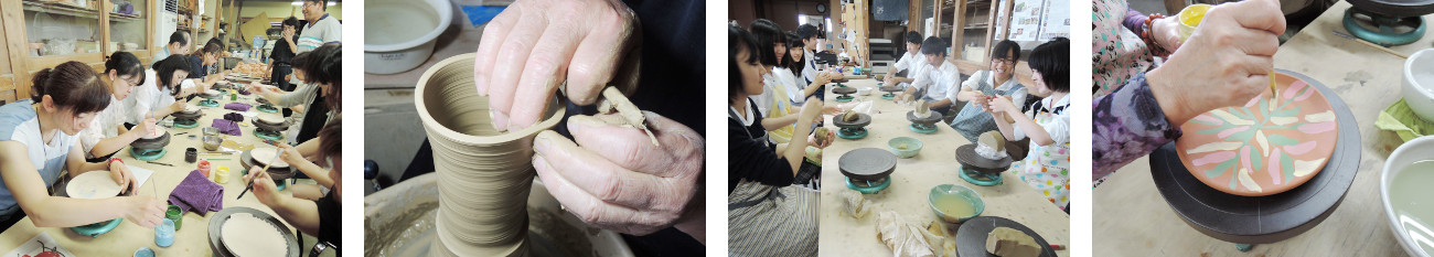 アトリエ陶芸の様子